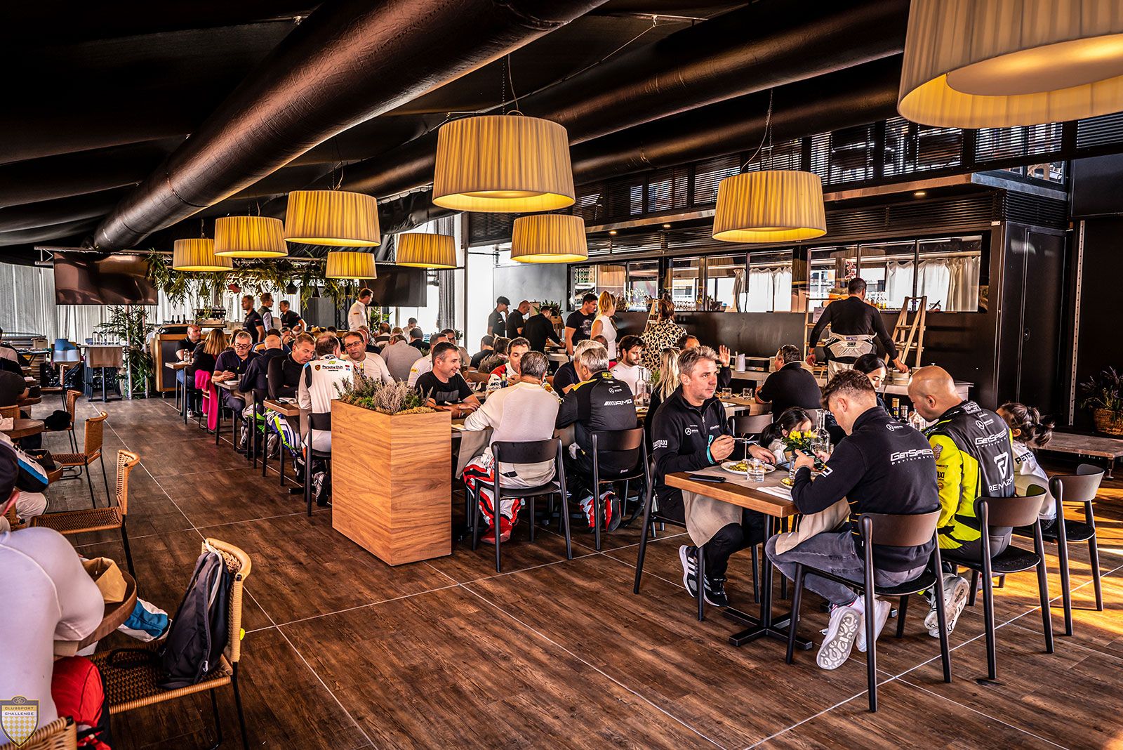 Trackside hospitality dining