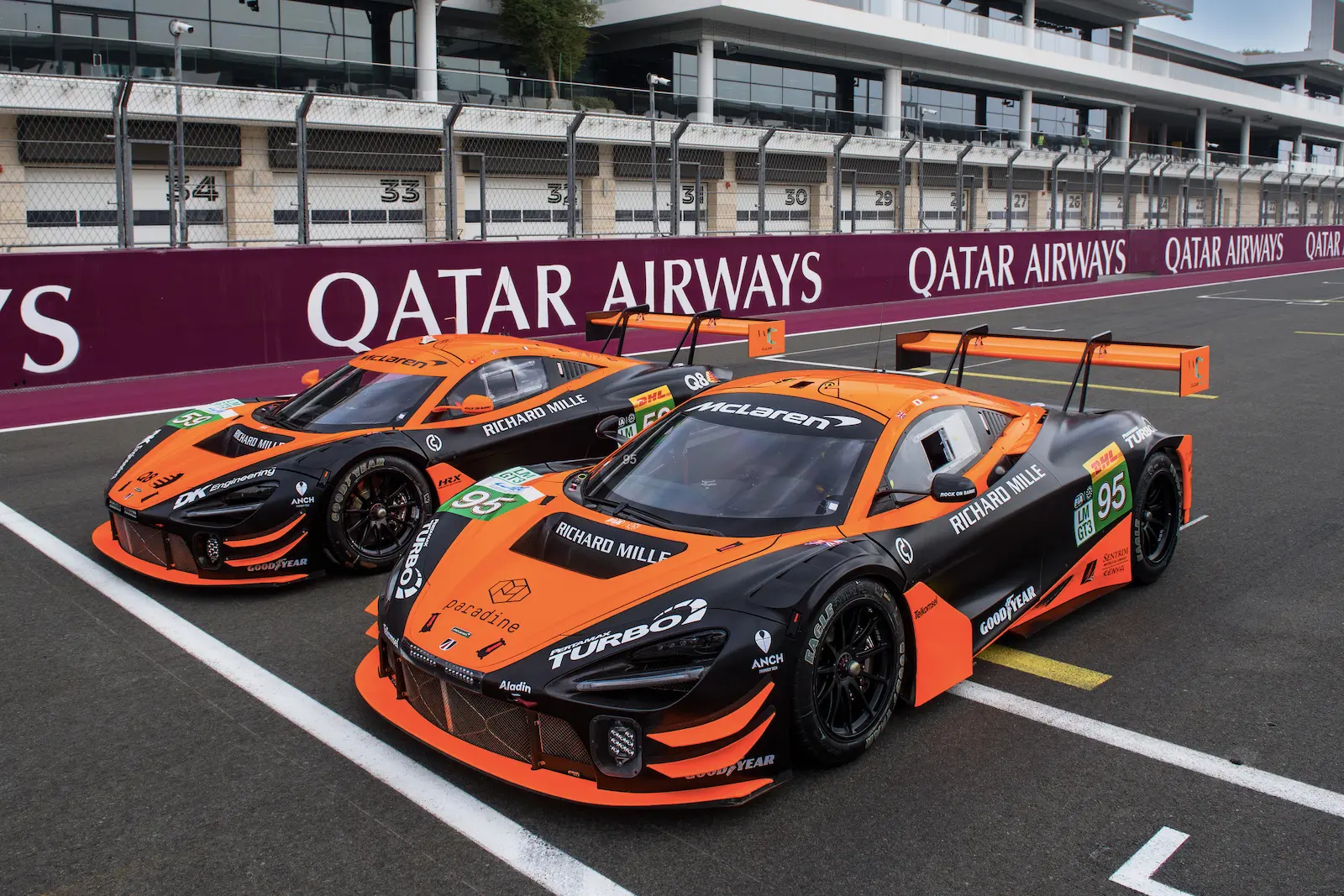 McLaren GT3 pair on the grid