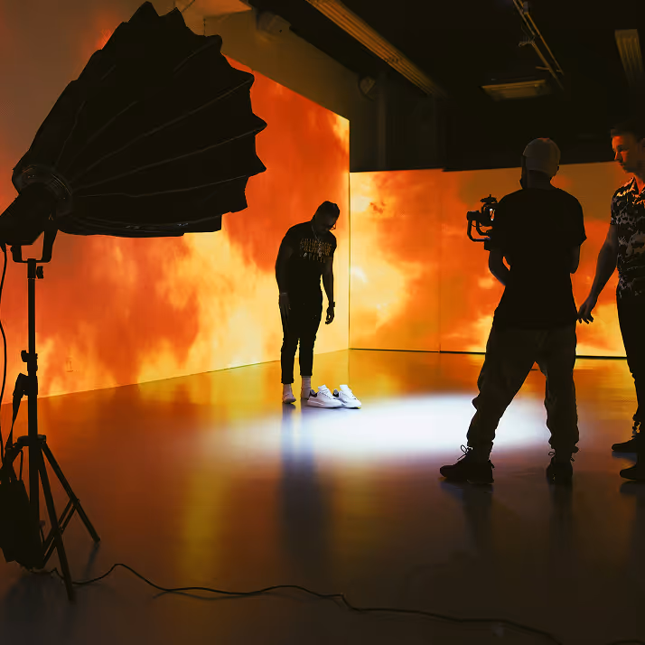 Teylu Studio on set